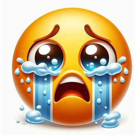 Preview for Crying-emoji-face-illustration-aiemojiclassic-template-43255