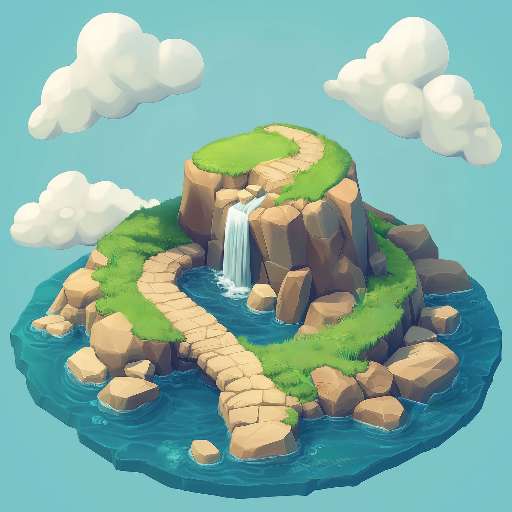 Preview for Serene-island-oasis-illustration-zen-tiny-template-f27b7
