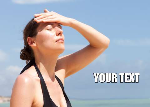 Preview for Woman-shielding-eyes-from-sun-summermeme-template-268e5