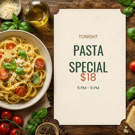 Preview for Pasta Special Instagram Template