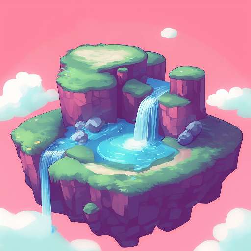 Preview for Floating-island-waterfall-art-pink-tiny-template-e5c6d