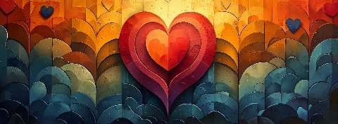 Preview for Vibrant-heart-art-digital-painting-valentines-facebook-template-fdaee