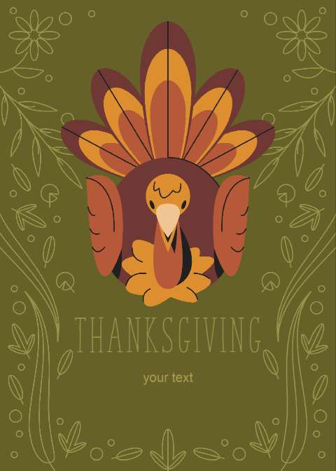Preview for Thanksgiving-turkey-illustration-template-38620