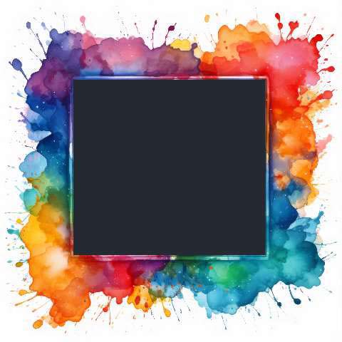 Preview for Vibrant-watercolor-splash-frame-colorful-frame-template-f2a96