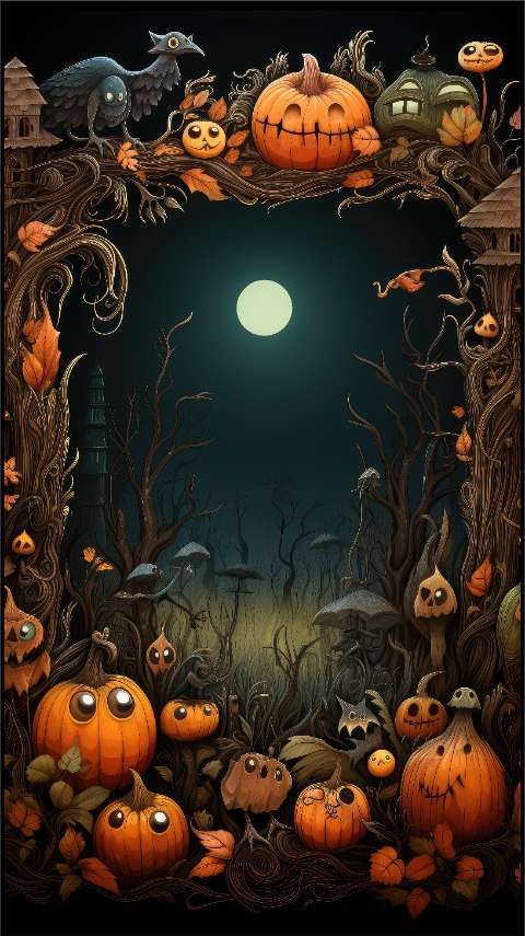 Preview for Halloween-night-scene-pumpkins-halloween-story-template-4bff2