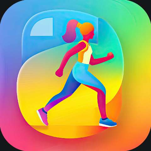 Preview for Fitness App Icon Design Template