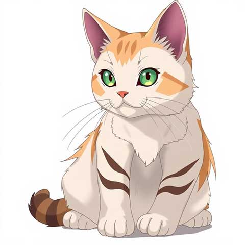 Preview for Calico-cat-illustration-aistickerstyle-template-445a3