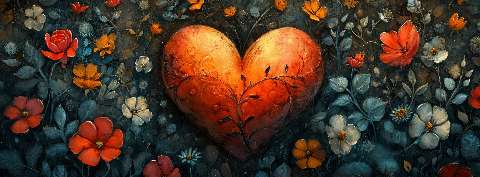 Preview for Heart-among-flowers-art-valentines-facebook-template-9cb4e