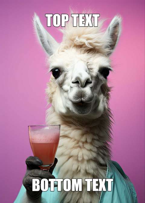 Preview for Llama-meme-template-meme-animal-d5b44