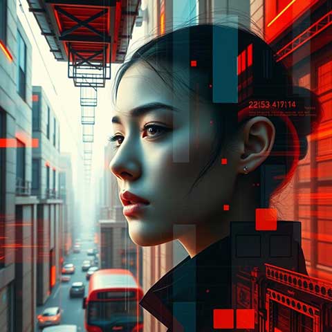 Preview for Futuristic-city-portrait-aifeatured-template-8adc5