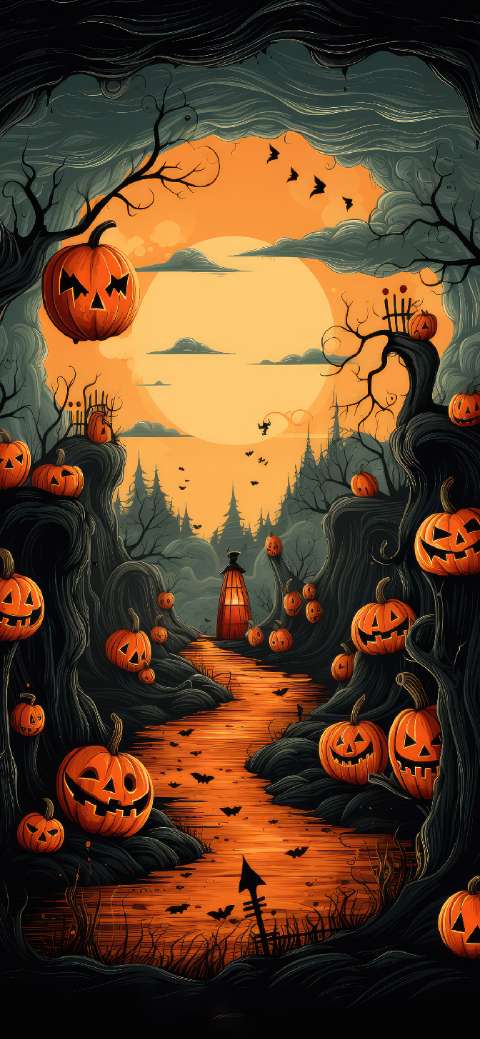 Preview for Halloween-spooky-path-halloween-phone-template-6c56e