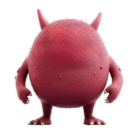 Preview for Red-fantasy-monster-3d-art-ugly-monster-template-1752f