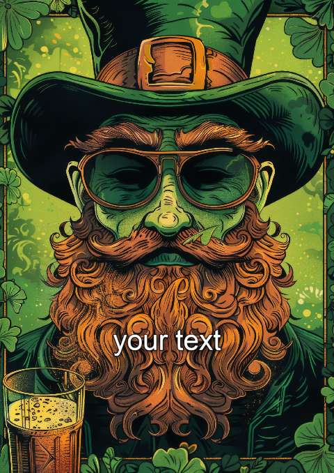 Preview for St-patricks-day-leprechaun-illustration-template-177ac
