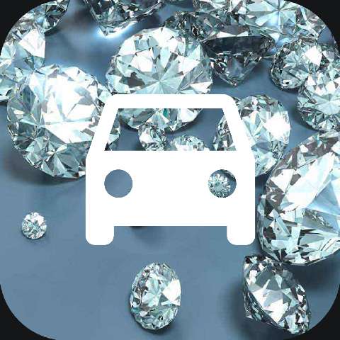 Preview for Luxury-car-icon-diamonds-diamond-icon-template-9ce26