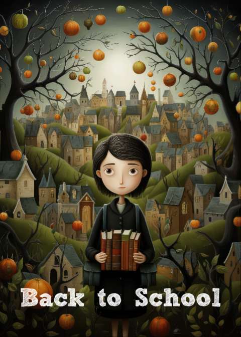 Preview for Back-to-school-illustration-template-63362