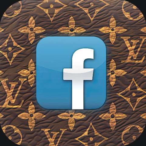 Preview for Facebook Icon On Luxury Monogram Template