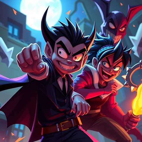 Preview for Vampire-superheroes-unite-aicartoon-template-ec23e