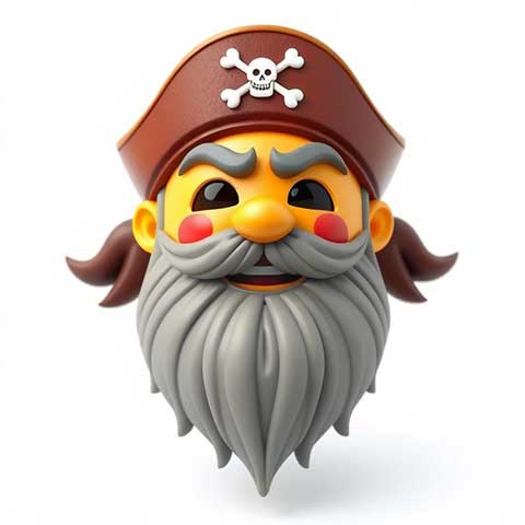 Preview for Pirate-figurine-cartoon-style-aiemojicharacters-template-e7f92
