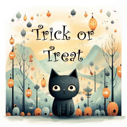 Preview for Halloween-trick-or-treat-illustration-template-a6329