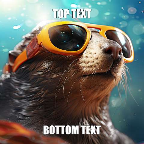 Preview for Otter-sunglasses-underwater-meme-animal-template-d5ea1