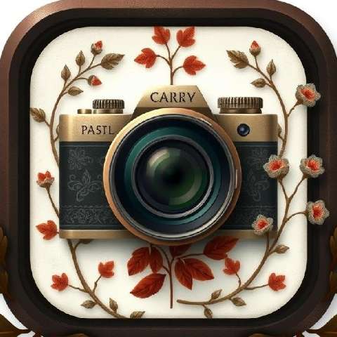Preview for Vintage-camera-floral-design-aiappiconstyle-template-8ce3f