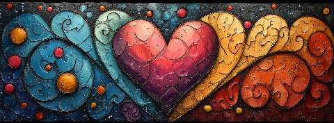 Preview for Vibrant-heart-artwork-valentines-facebook-template-c44aa