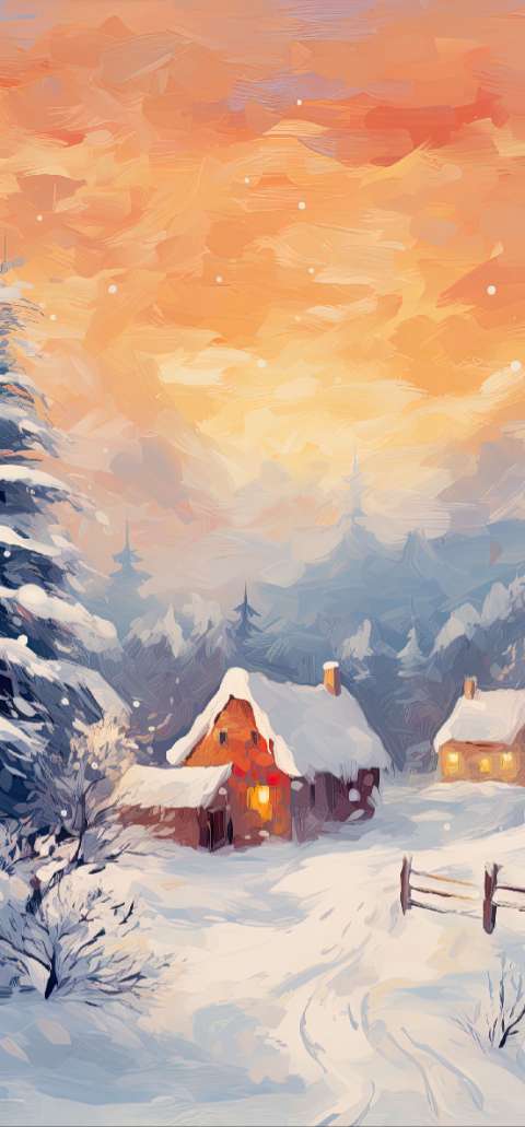 Preview for Winter-wonderland-scene-christmas-phone-template-2aeae