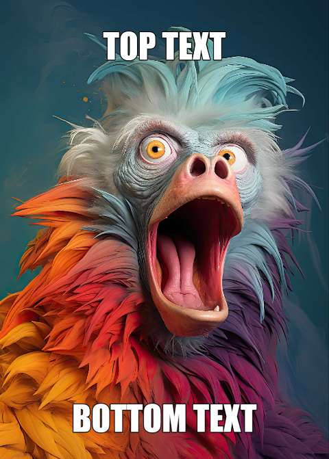 Preview for Colorful-bird-meme-template-meme-animal-a340c