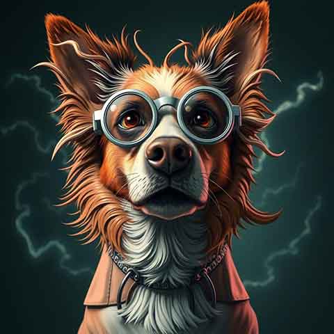 Preview for Intelligent-dog-illustration-aifashion-template-0be15