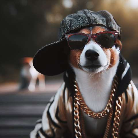Preview for Cool Dog In Sunglasses Template