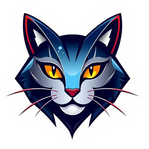 Preview for Stylized-cat-logo-design-aistickerlogo-template-44f35