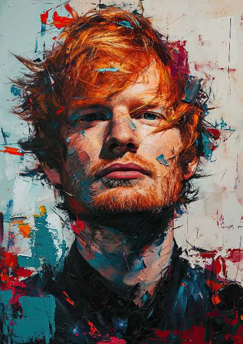 Preview for Ed-sheeran-abstract-portrait-celebrities-template-428ac
