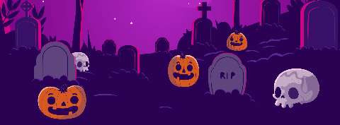Preview for Halloween-spooky-graveyard-scene-halloween-facebook-template-2c277