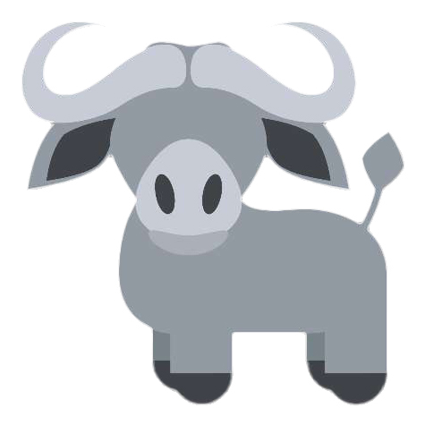 Preview for Gray-bull-illustration-emoji-animal-template-75ea4