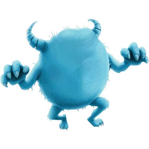 Preview for Blue-monster-character-design-whimsical-monster-template-6de4d
