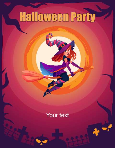 Preview for Halloween-party-invite-template-halloween-flyer-4974f