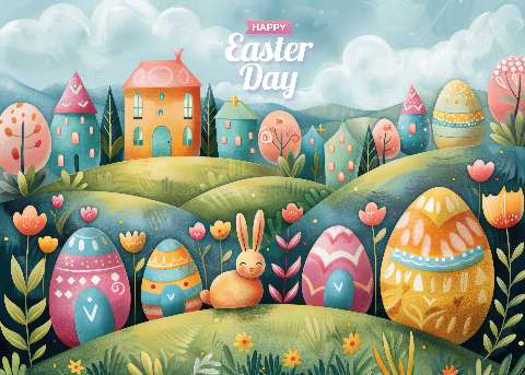 Preview for Happy-easter-day-illustration-template-2afc9