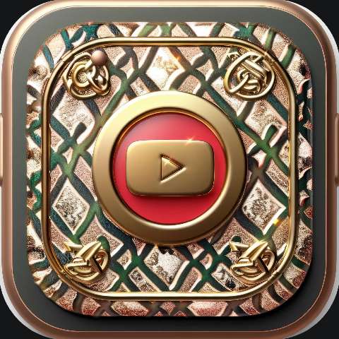 Preview for Luxury-youtube-button-icon-youtube-app-template-346e9