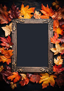 Preview for Autumn-leaves-ornate-frame-fall-frame-template-ca76f