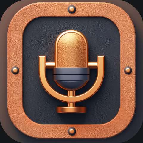 Preview for Golden-microphone-icon-podcast-app-template-f3735