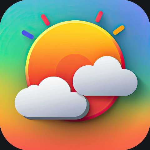 Preview for Weather App Icon Design Template