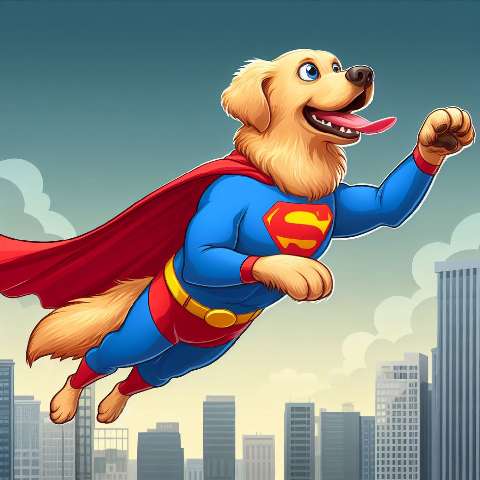 Preview for Super Dog Hero Design Template