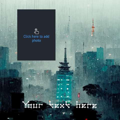 Preview for Rainy-cityscape-template-ai-image-896b8