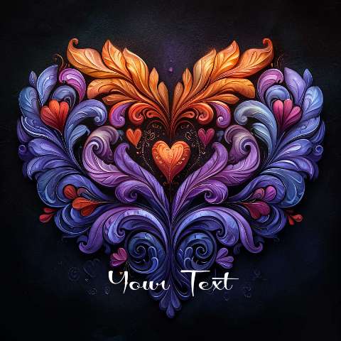 Preview for Heart-floral-design-template-love-9cb2d