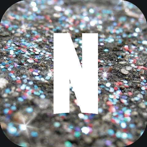 Preview for Letter-n-glitter-background-diamond-icon-template-2a99f