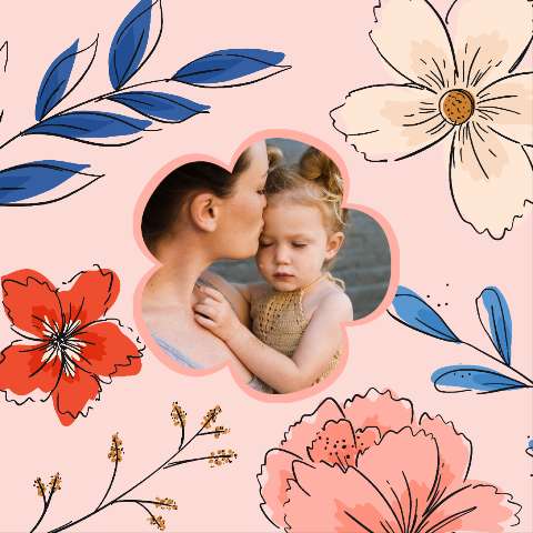 Preview for Mother-daughter-love-moment-mothers-day-template-0392a