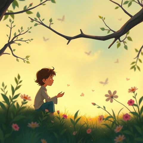 Preview for Serene-moment-in-nature-aicartoon-template-e3f69