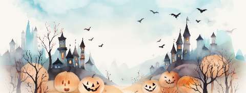 Preview for Halloween-castle-illustration-halloween-social-template-0c27b