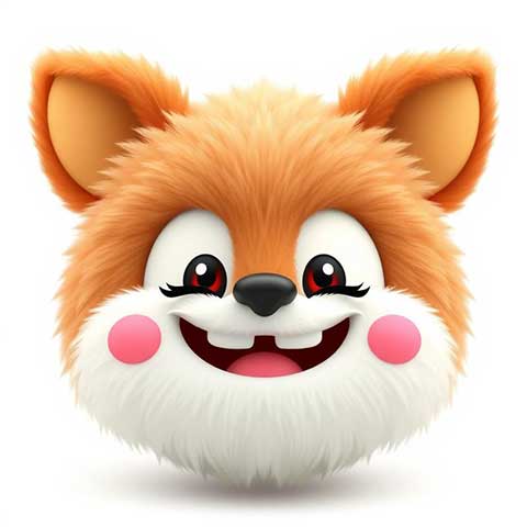 Preview for Cartoon-fox-character-design-aiemojicharacters-template-ea625