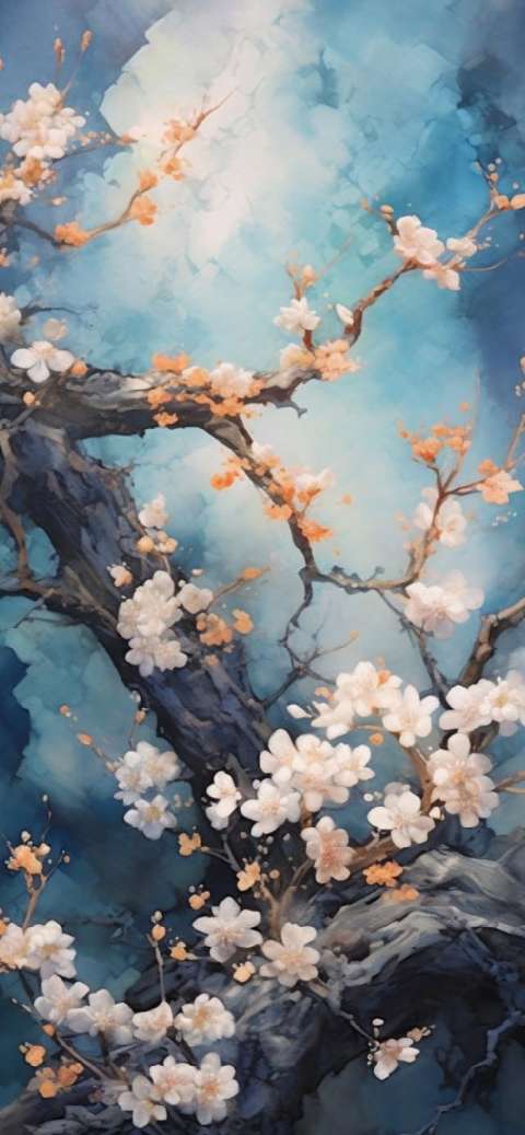 Preview for Serene-cherry-blossom-art-aiwallpaper-template-015eb